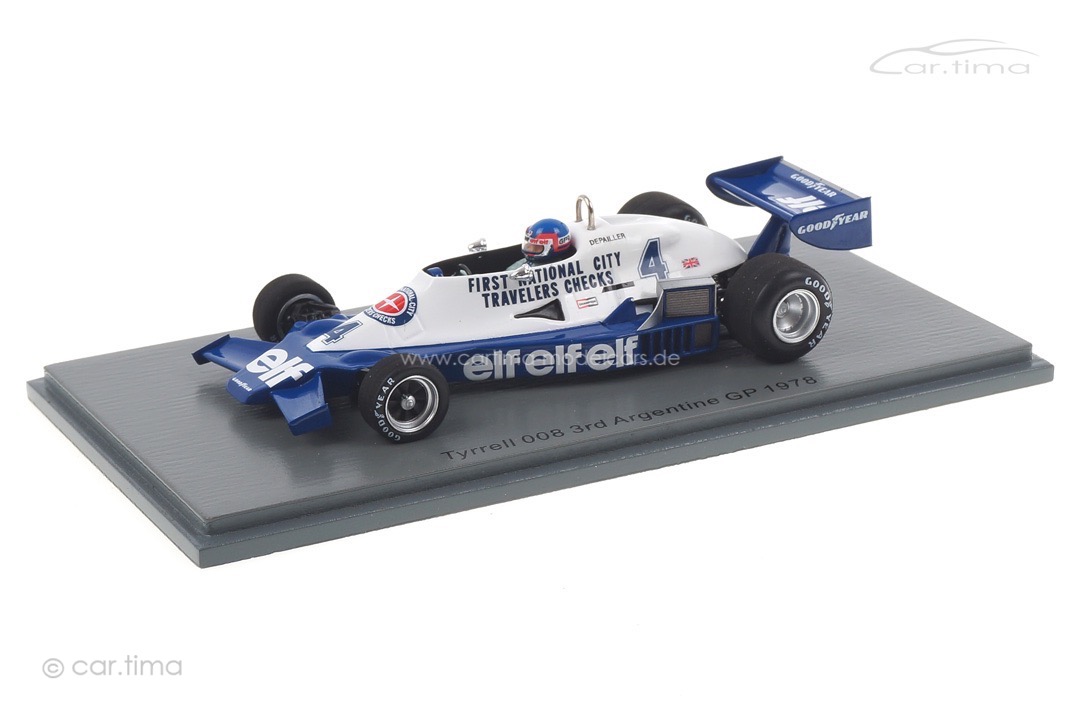 Tyrrell 008 GP Argentinien 1978 Patrick Depailler Spark 1:43 S7236 Tyrrell 008 GP Argentinien 1978 Patrick Depailler Spark 1:43 S7236