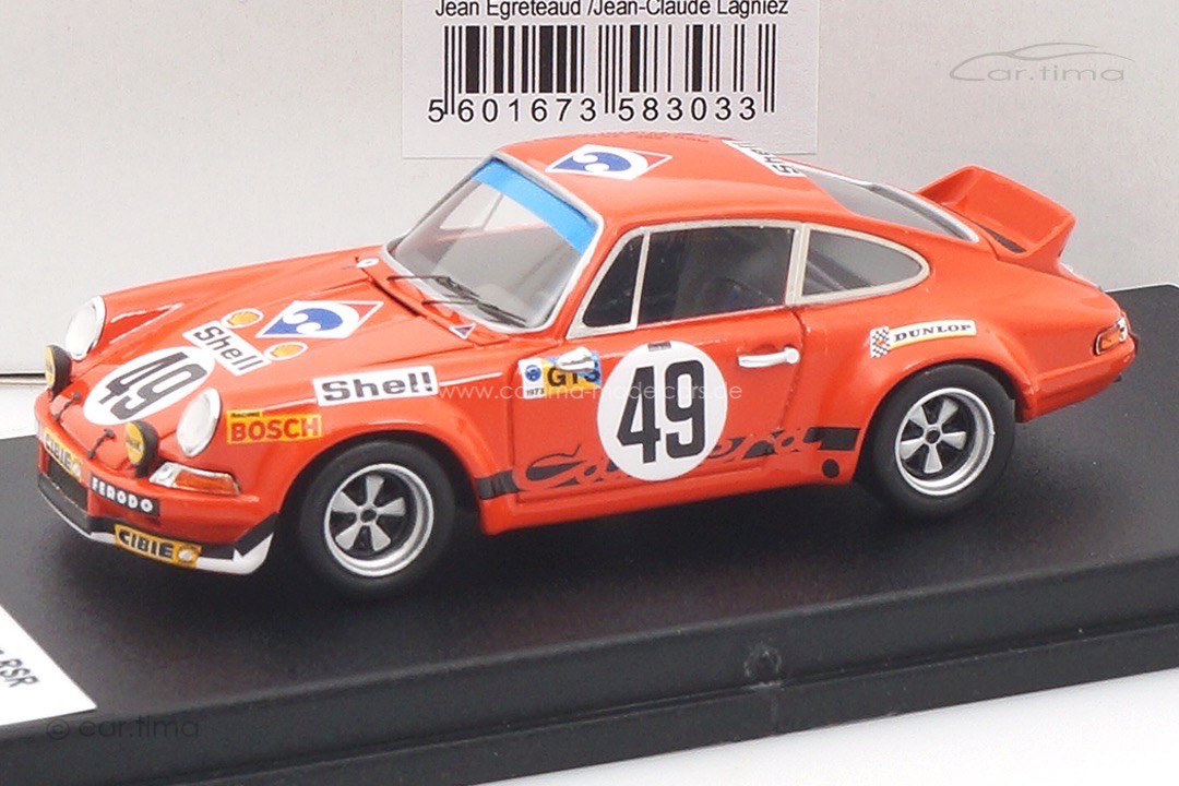 Porsche 911 Carrera RSR 24h Le Mans 1973 Egreteaud/Lagniez Troféu 1:43 DSN143-303