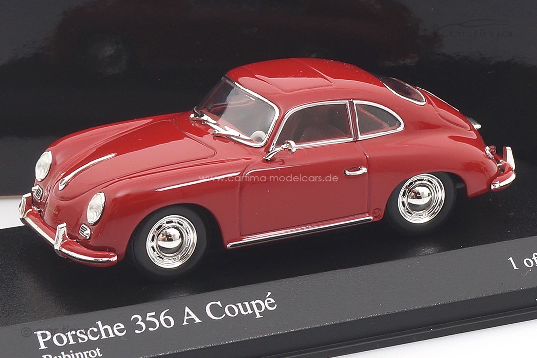 Porsche 356 A Coupe Rubinrot Minichamps 1:43 400064220