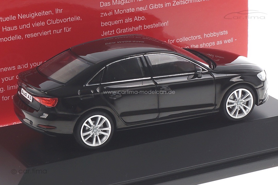Audi A3 Limousine Brilliantschwarz Herpa 1:43 070737