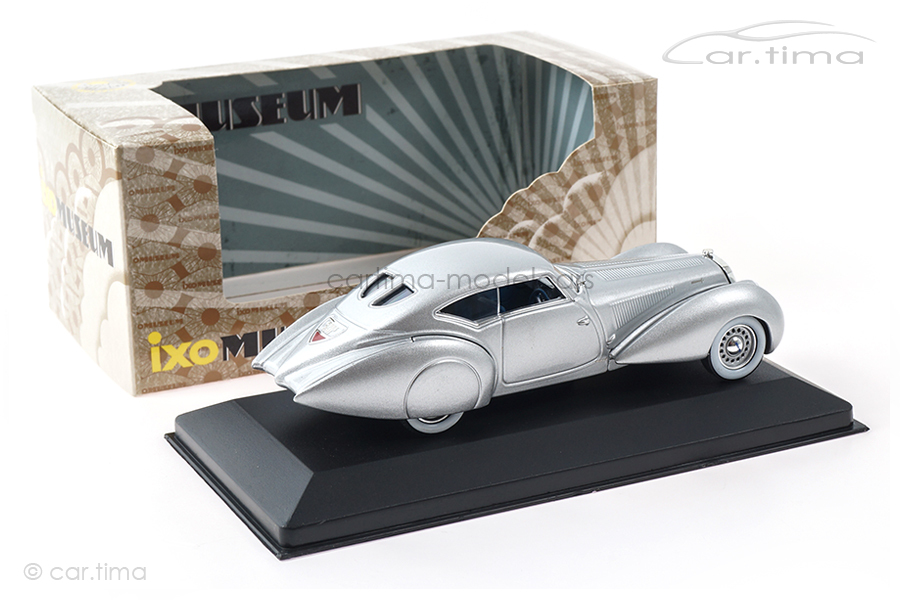 Delage D8 120-S Pourtout Aero Coupe 1937 silber IXO Models 1:43 MUS054 Delage D8 120-S Pourtout Aero Coupe 1937 silber IXO Models 1:43 MUS054