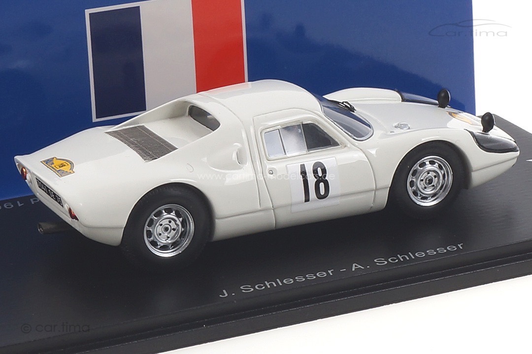 Porsche 904 GTS Rallye des Routes du Nord 1966 Schlesser/Schlesser Spark 1:43 SF166 Porsche 904 GTS Rallye des Routes du Nord 1966 Schlesser/Schlesser Spark 1:43 SF166