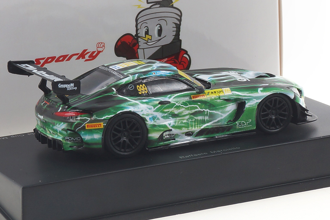 Mercedes-AMG GT3 Winner Macau 2019 Raffaele Marciello Spark 1:64 Y165 Mercedes-AMG GT3 Winner Macau 2019 Raffaele Marciello Spark 1:64 Y165