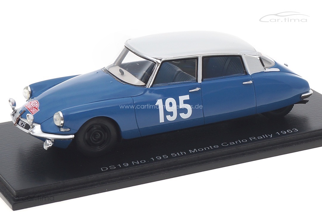 Citroen DS19 Rallye Monte Carlo 1963 Neyret/Terramorsi Spark 1:43 S5533 Citroen DS19 Rallye Monte Carlo 1963 Neyret/Terramorsi Spark 1:43 S5533
