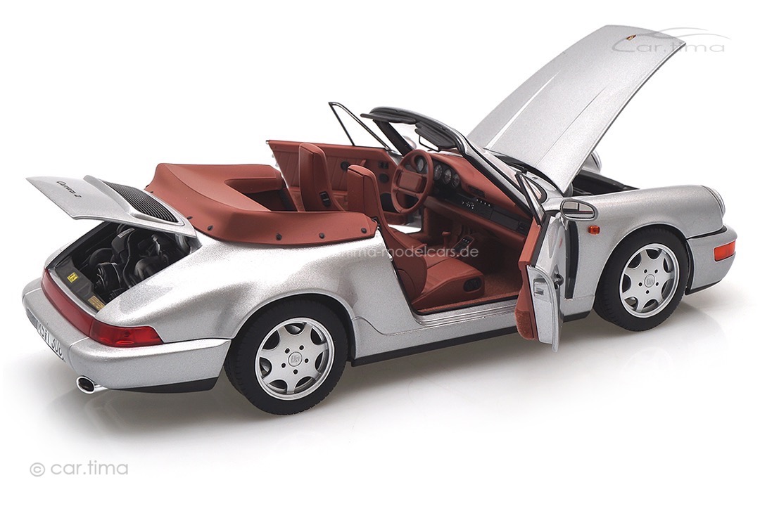 Porsche 911 (964) Carrera 2 Cabriolet 1990 silber Norev 1:18 187330 Porsche 911 (964) Carrera 2 Cabriolet 1990 silber Norev 1:18 187330