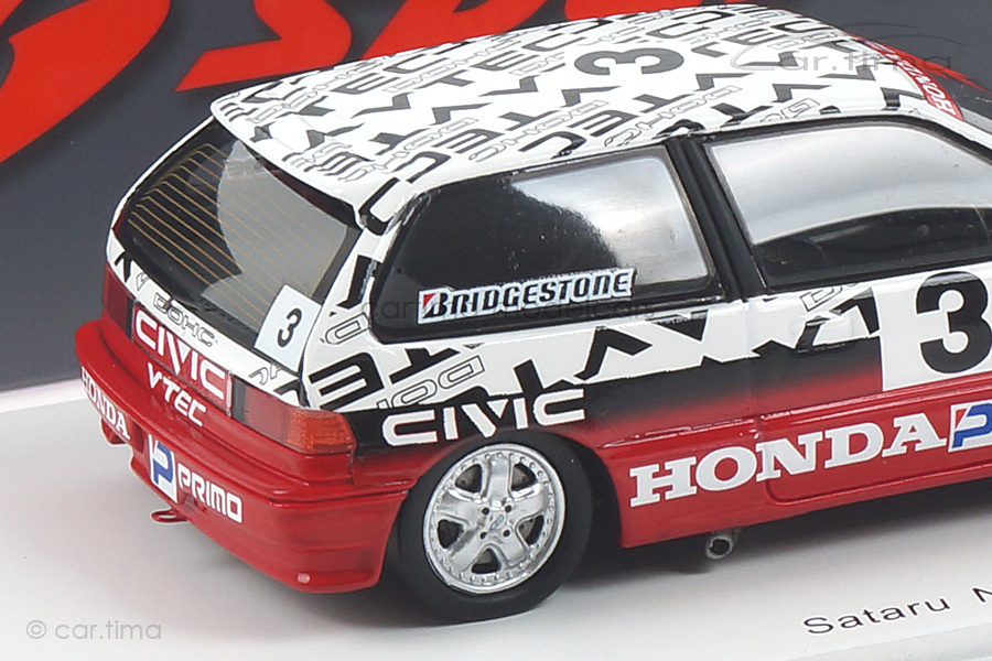 Honda Civic EF9 Test Suzuka 1990 Satoru Nakajima Spark 1:43 S5459 Honda Civic EF9 Test Suzuka 1990 Satoru Nakajima Spark 1:43 S5459