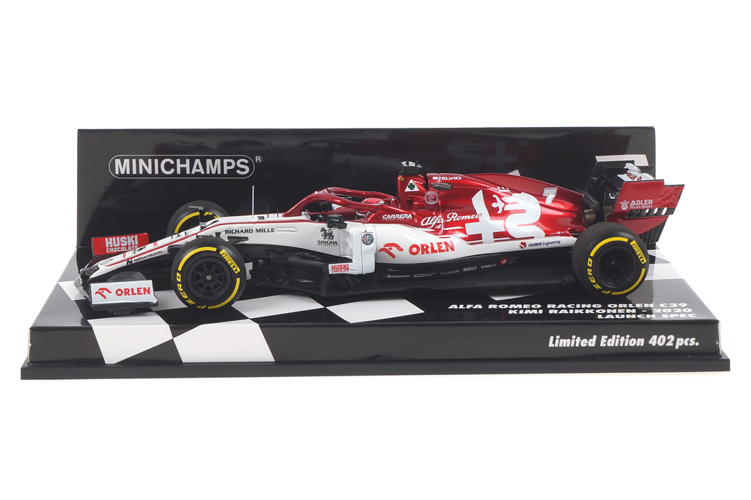 Alfa Romeo Racing C39 Launch Spec 2020 Kimi Räikkönen Minichamps 1:43 417200007