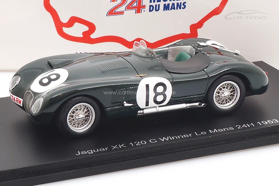 Jaguar XK 120 C Winner 24h Le Mans 1953 Hamilton/Rolt Spark 1:43 43LM1953