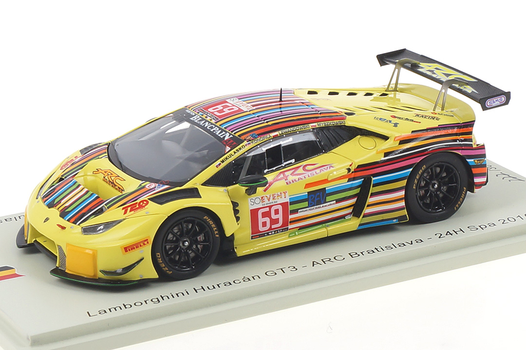 Lamborghini Huracán GT3 24h Spa 2016 Konôpka/Lewandowski/Mikulasko Spark 1:43 SB290