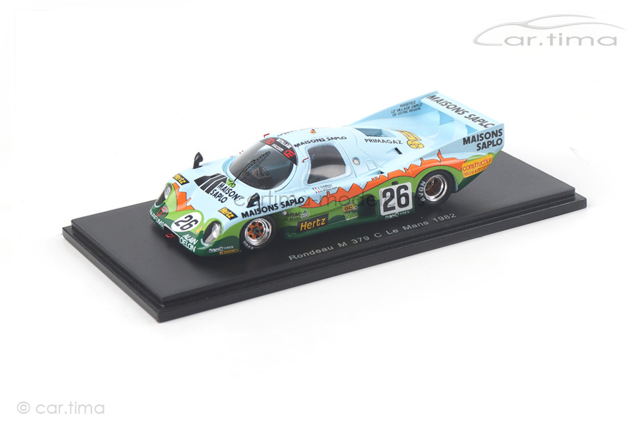 Rondeau M 379 C 24h Le Mans 1982 Candy/Haran/Poulain Spark 1:43 S2270 Rondeau M 379 C 24h Le Mans 1982 Candy/Haran/Poulain Spark 1:43 S2270
