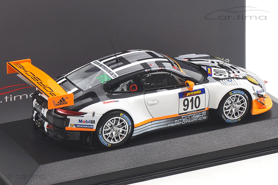 Porsche 911 GT3 R VLN Nürburgring 2016 #910 Lietz/Pilet Manthey Racing Minichamps 1:43