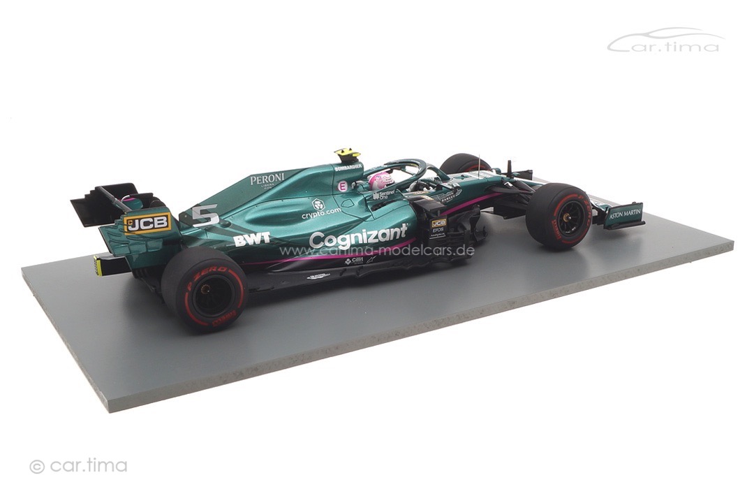 Aston Martin AMR21 GP Azerbaijan 2021 Sebastian Vettel/pit board Spark 1:18 18S598 Aston Martin AMR21 GP Azerbaijan 2021 Sebastian Vettel/pit board Spark 1:18 18S598