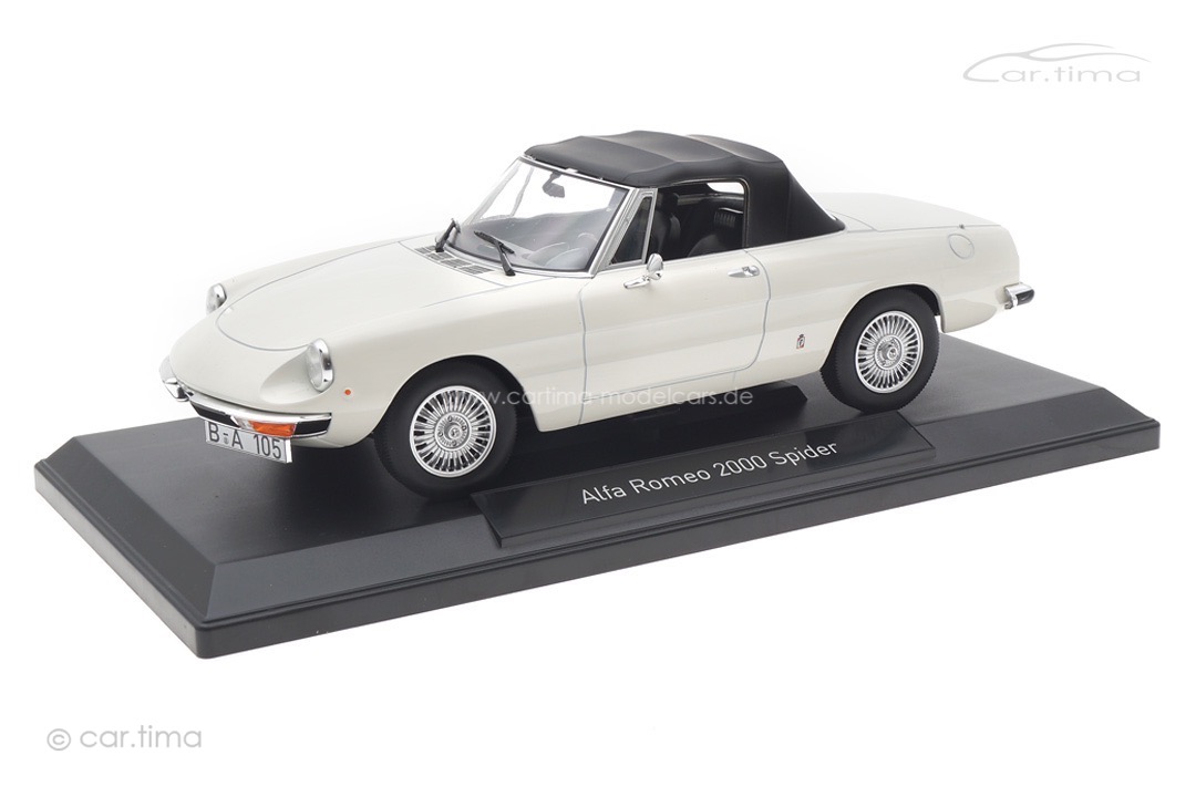 Alfa Romeo 2000 Spider 1978 weiß Norev 1:18 187882 Alfa Romeo 2000 Spider 1978 weiß Norev 1:18 187882