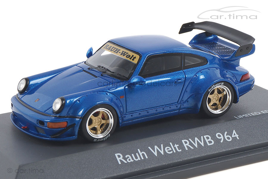 Rauh Welt RWB Porsche 911 (964) blau Schuco 1:43 450911400 Rauh Welt RWB Porsche 911 (964) blau Schuco 1:43 450911400