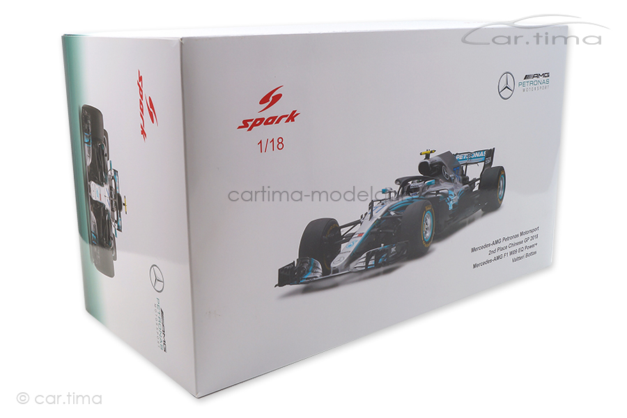 Mercedes-AMG Petronas Chinese GP 2018 Valtteri Bottas Spark 1:18 18S344 Mercedes-AMG Petronas Chinese GP 2018 Valtteri Bottas Spark 1:18 18S344