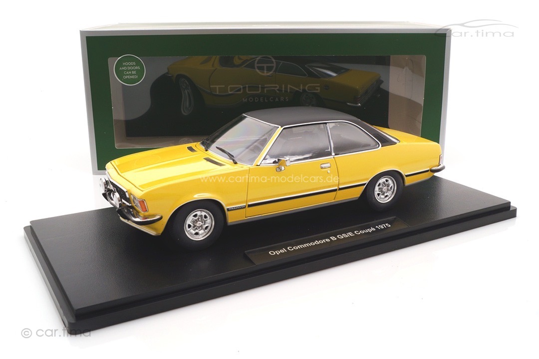 Opel Commodore B GS/E Coupé gelb Touring 1:18 18048003