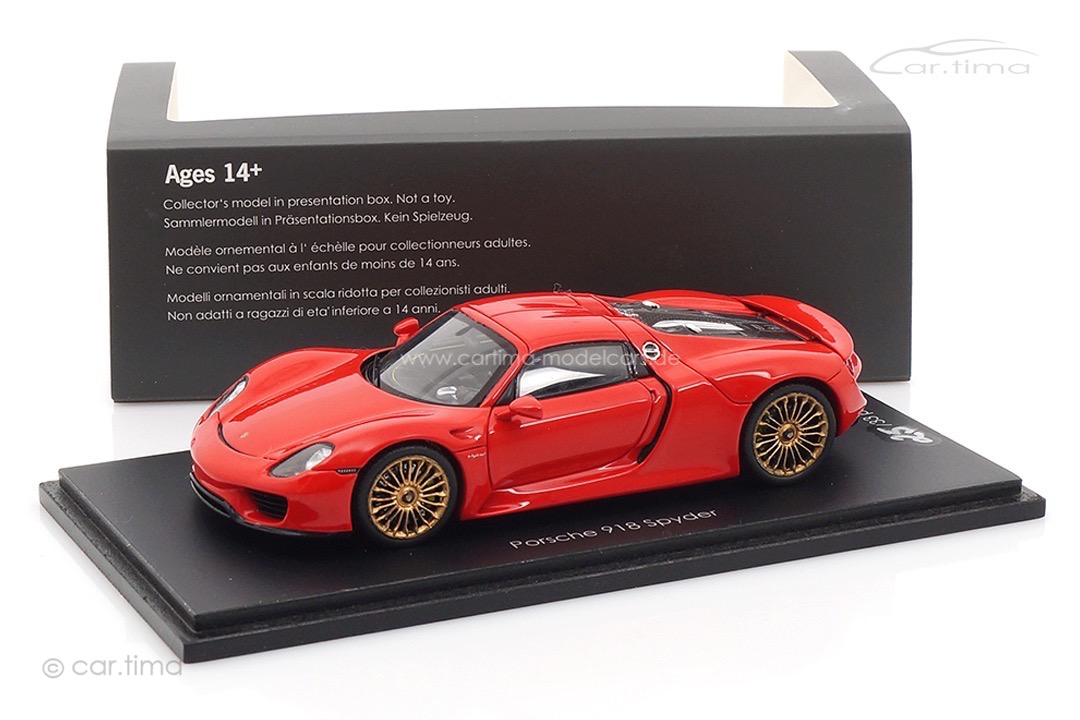 Porsche 918 Spyder China Edition Spark car.tima CUSTOMIZED 1:43 CA04314006CN