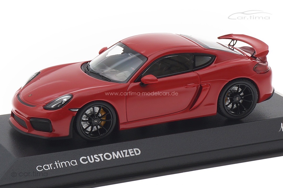 Porsche Cayman GT4 - indischrot / Rad schwarz - 1 of 11 - Minichamps - car.tima CUSTOMIZED Porsche Cayman GT4 - indischrot / Rad schwarz - 1 of 11 - Minichamps - car.tima CUSTOMIZED