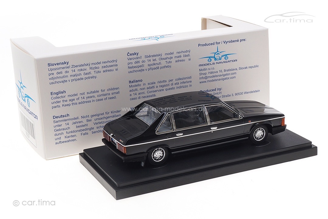 Tatra 613 Special 1987 schwarz autocult 1:43 90167 Tatra 613 Special 1987 schwarz autocult 1:43 90167