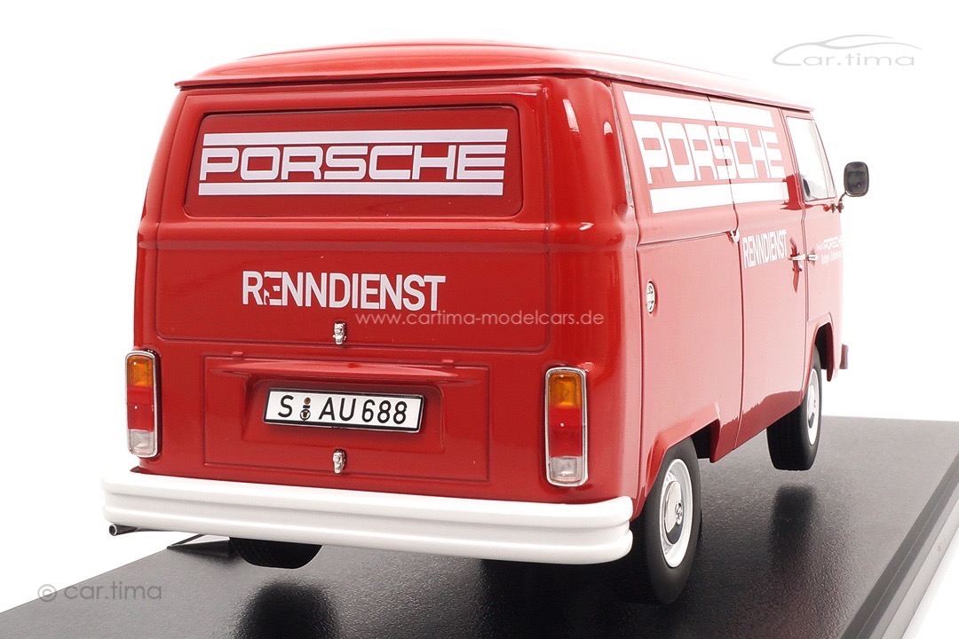 VW T2b Porsche Renndienst rot/weiß KK Scale 1:18 KKDC181412