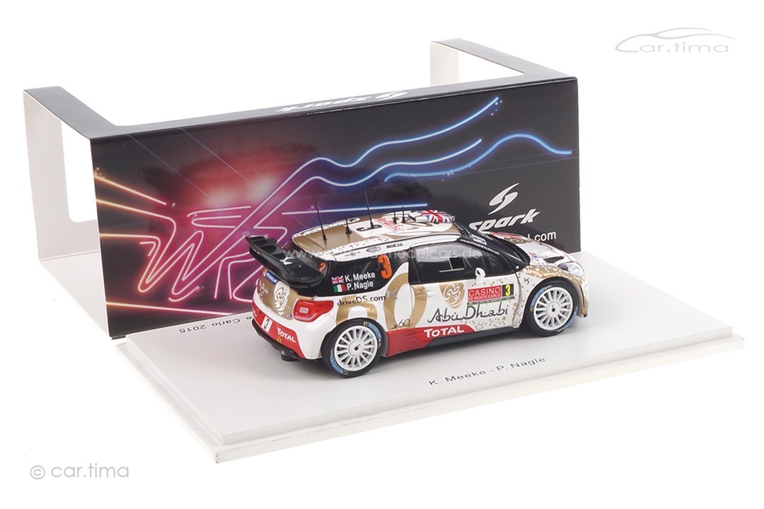 Citroen DS3 WRC Rallye Monte Carlo 2015 Meeke/Nagle Spark 1:43 S4503 Citroen DS3 WRC Rallye Monte Carlo 2015 Meeke/Nagle Spark 1:43 S4503