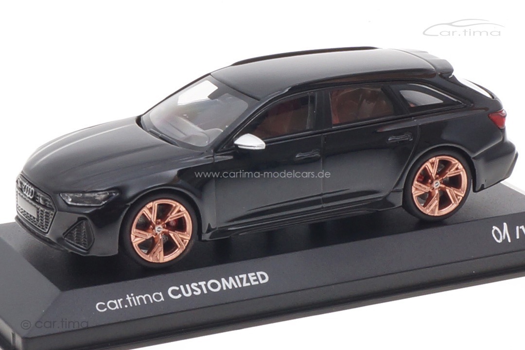 Audi RS6 Avant Schwarz/Rad Cuprum Minichamps car.tima CUSTOMIZED 1:43 Audi RS6 Avant Schwarz/Rad Cuprum Minichamps car.tima CUSTOMIZED 1:43