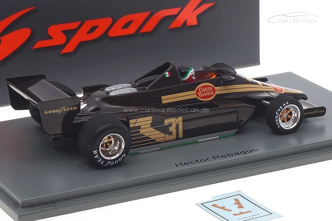 Rebaque HR100 GP Kanada 1979 Hector Rebaque Spark 1:43 S5750 Rebaque HR100 GP Kanada 1979 Hector Rebaque Spark 1:43 S5750