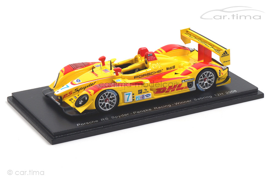 Porsche RS Spyder Winner 12h Sebring 2008 Bernhard/Dumas/Collard Spark 1:43 43SE08