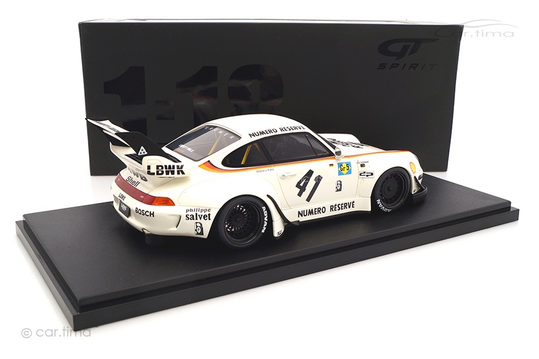 RWB Bodykit Kato San auf Basis Porsche 911 (993) weiß GT Spirit 1:18 GT451