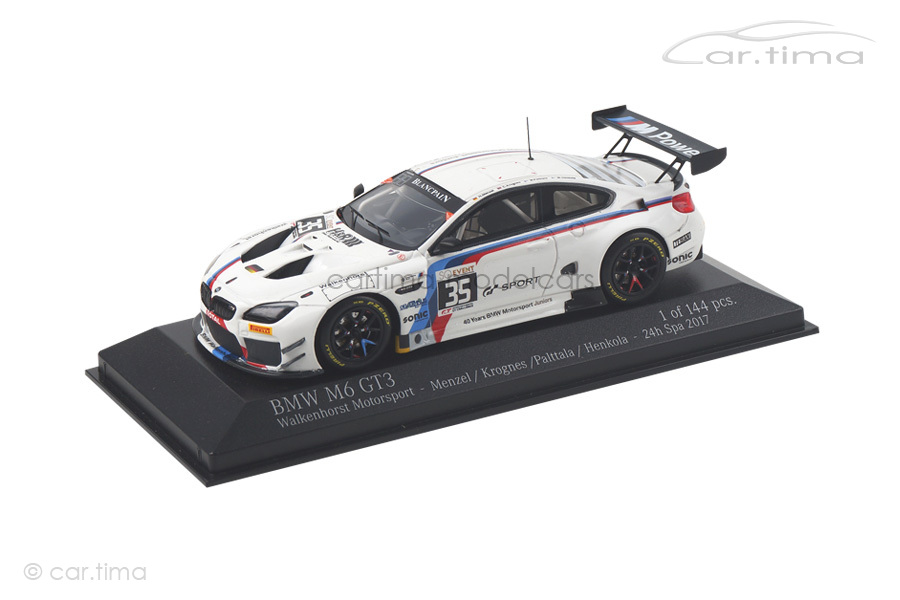 BMW M6 GT3 24h Spa 2017 Palttala/Menzel Minichamps 1:43 437172635 BMW M6 GT3 24h Spa 2017 Palttala/Menzel Minichamps 1:43 437172635