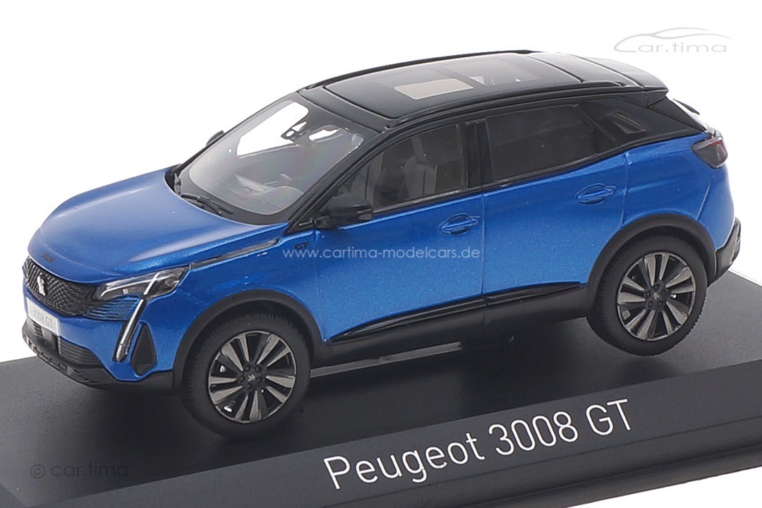 Peugeot 3008 GT Black Pack 2021 Vertigo Blue Norev 1:43 473919 Peugeot 3008 GT Black Pack 2021 Vertigo Blue Norev 1:43 473919
