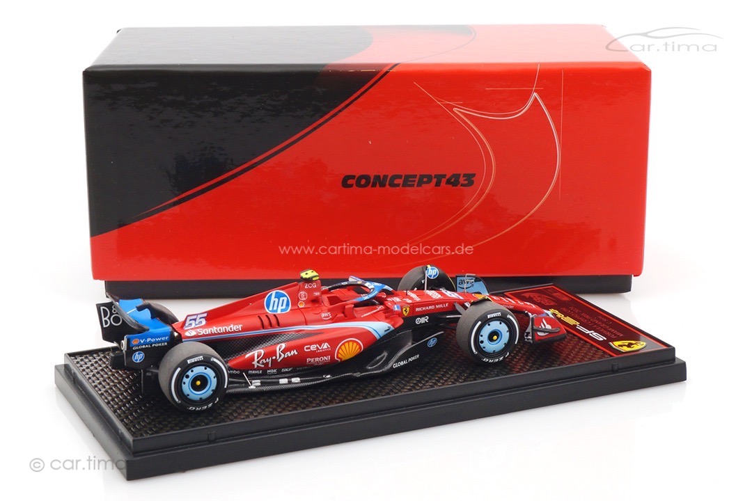 Ferrari SF24 GP USA Miami 2024 Carlos Sainz Jr. BBR 1:43 BBRC301B