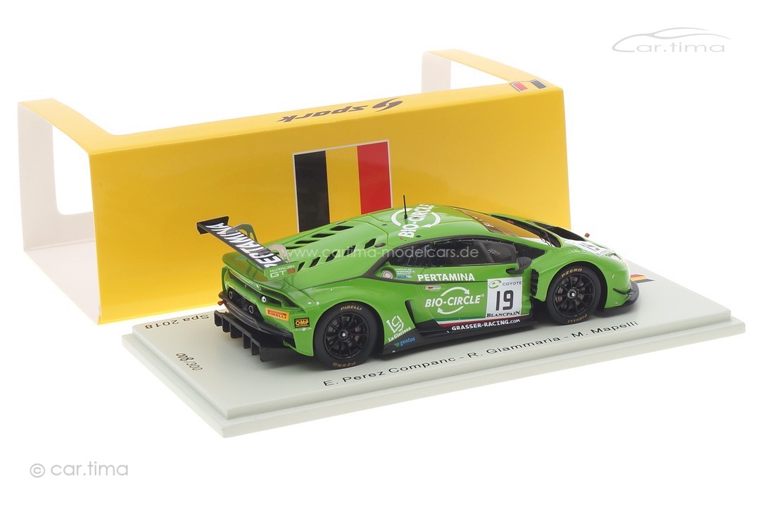 Lamborghini Huracán GT3 24h Spa 2018 Perez Companc/Giammaria/Mapelli Spark 1:43 SB307 Lamborghini Huracán GT3 24h Spa 2018 Perez Companc/Giammaria/Mapelli Spark 1:43 SB307