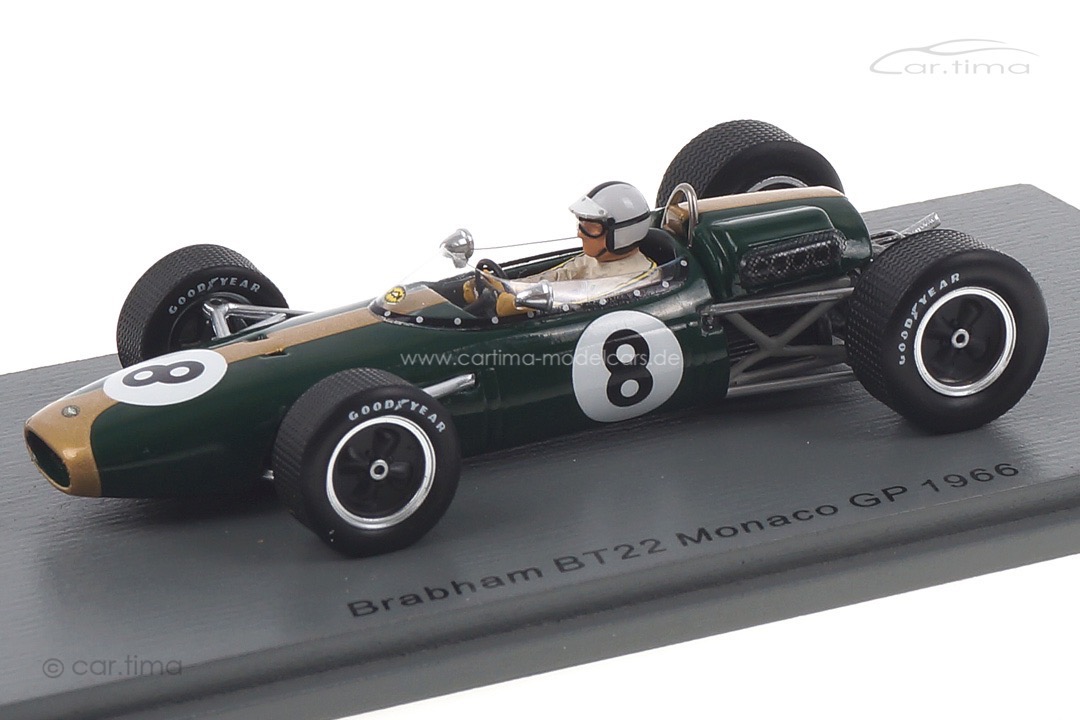 Brabham BT22 GP Monaco 1966 Denny Hulme Spark 1:43 S7091 Brabham BT22 GP Monaco 1966 Denny Hulme Spark 1:43 S7091
