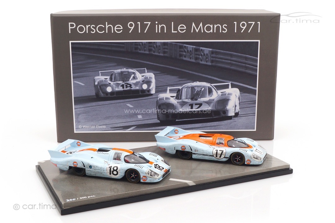 Set Porsche 917 in Le Mans 1971 Spark 1:43 CA04314004