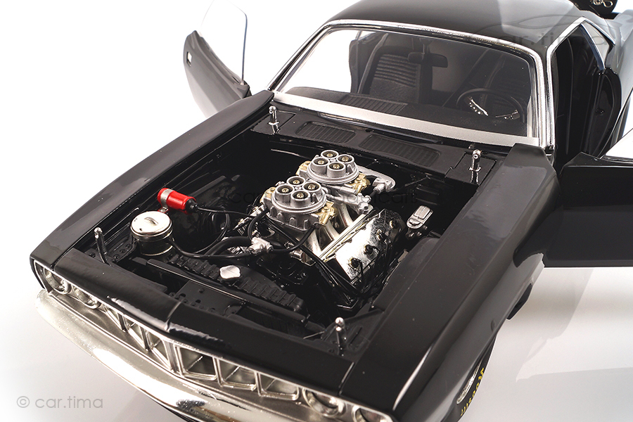 Plymouth Cuda Drag Car schwarz ACME 1:18 A1806110 Plymouth Cuda Drag Car schwarz ACME 1:18 A1806110