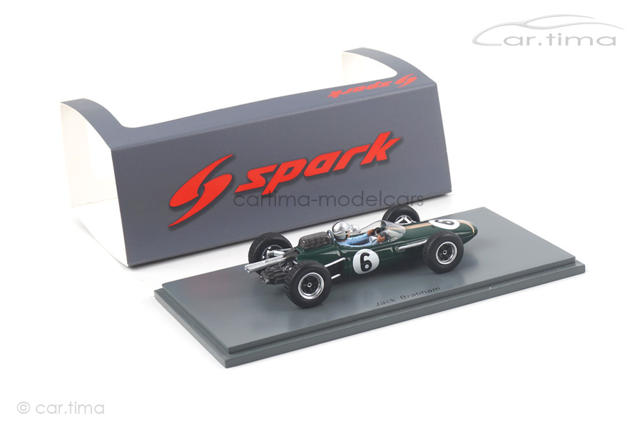 Brabham BT7 GP Frankreich 1963 Jack Brabham Spark 1:43 S5249 Brabham BT7 GP Frankreich 1963 Jack Brabham Spark 1:43 S5249