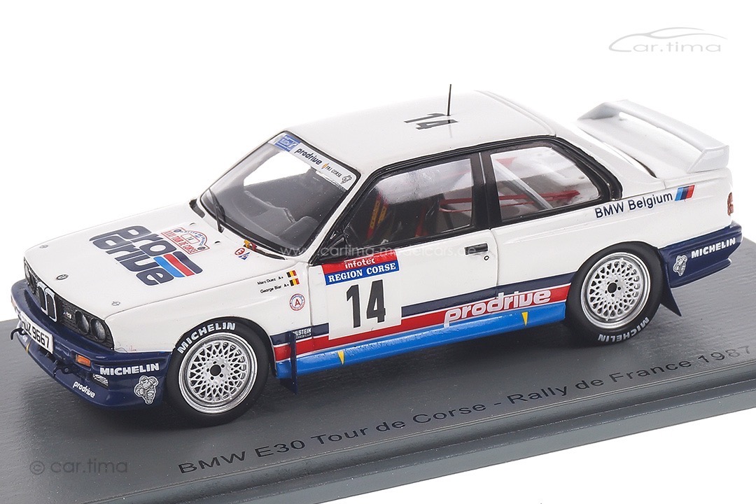 BMW M3 E30 Tour de Corse 1987 Biar/Duez Spark 1:43 SF149 BMW M3 E30 Tour de Corse 1987 Biar/Duez Spark 1:43 SF149
