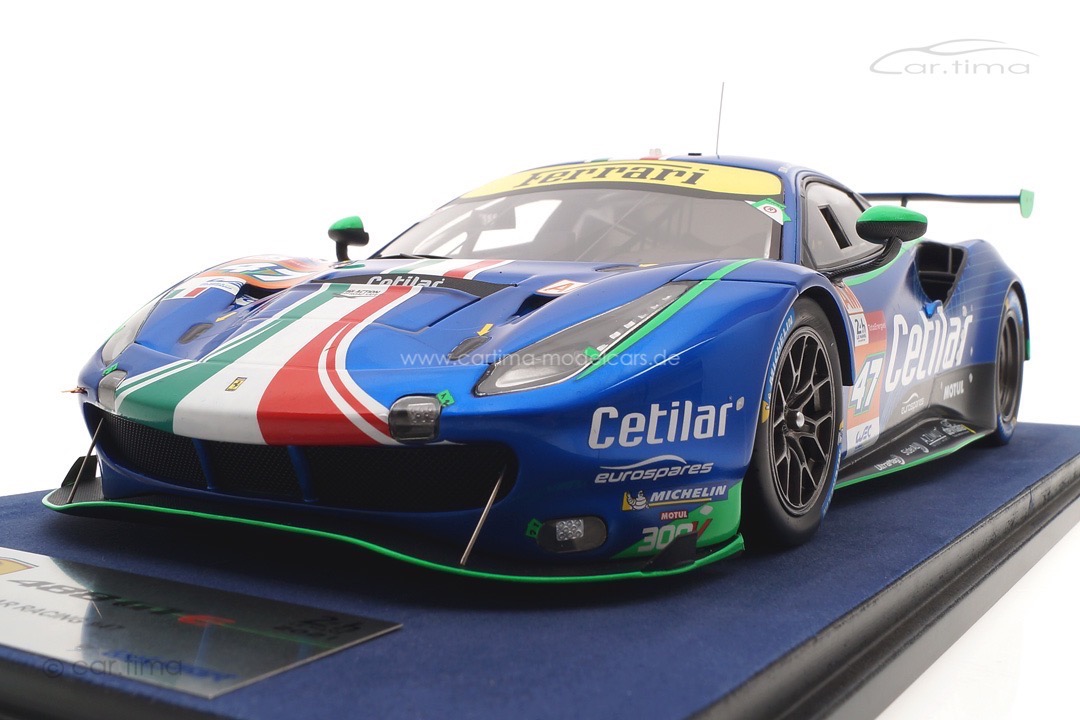 Ferrari 488 GTE Evo 24h Le Mans 2021 Lacorte/Sernagiotto/Fuoco LookSmart 1:18 LS18LM028