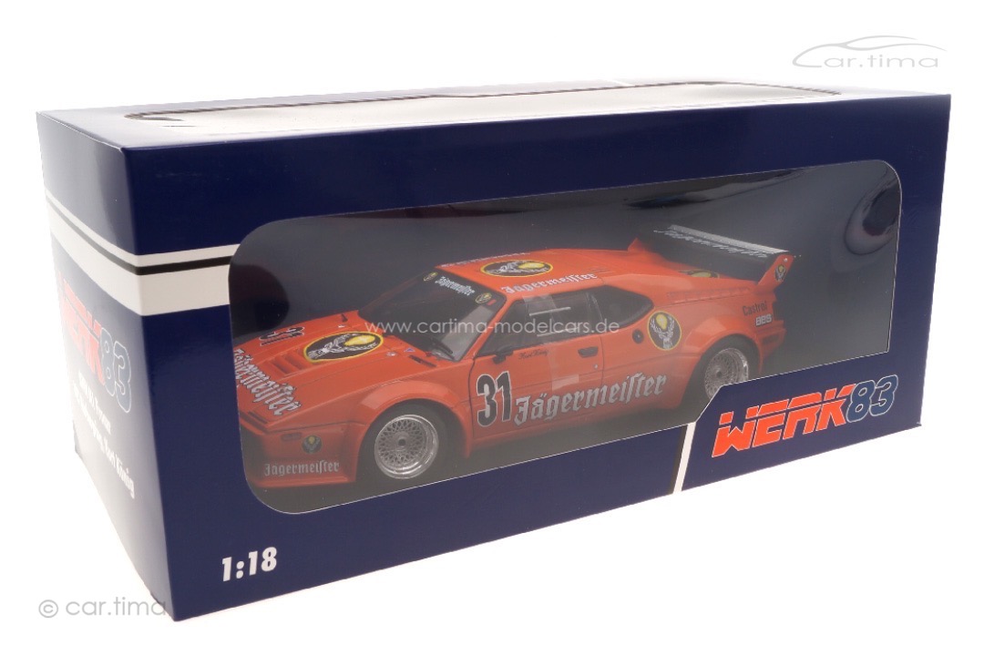BMW M1 Procar Jägermeister DRT Nürburgring 1982 Kurt König Werk83 1:18 W1803002 BMW M1 Procar Jägermeister DRT Nürburgring 1982 Kurt König Werk83 1:18 W1803002