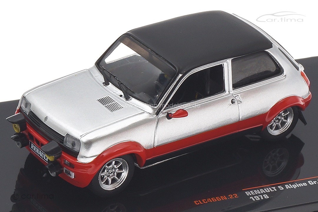 Renault 5 Alpine Gr.2 Custom 1978 silber/rot IXO 1:43 CLC466N.22 Renault 5 Alpine Gr.2 Custom 1978 silber/rot IXO 1:43 CLC466N.22