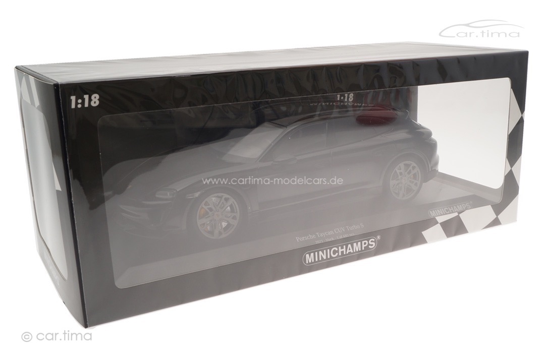 Porsche Taycan Turbo S Cross Turismo 2021 schwarz Minichamps 1:18 155069300
