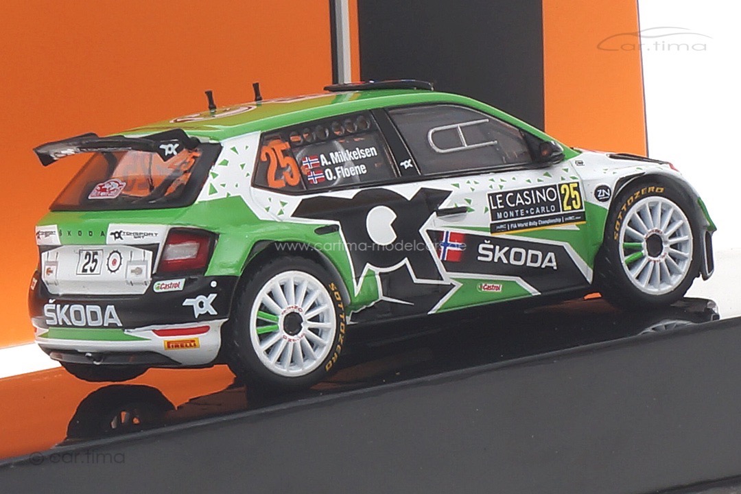 Skoda Fabia Rally2 Evo Winner Rallye Monte Carlo 2021 Mikkelsen/Floene IXO 1:43 RAM788LQ Skoda Fabia Rally2 Evo Winner Rallye Monte Carlo 2021 Mikkelsen/Floene IXO 1:43 RAM788LQ