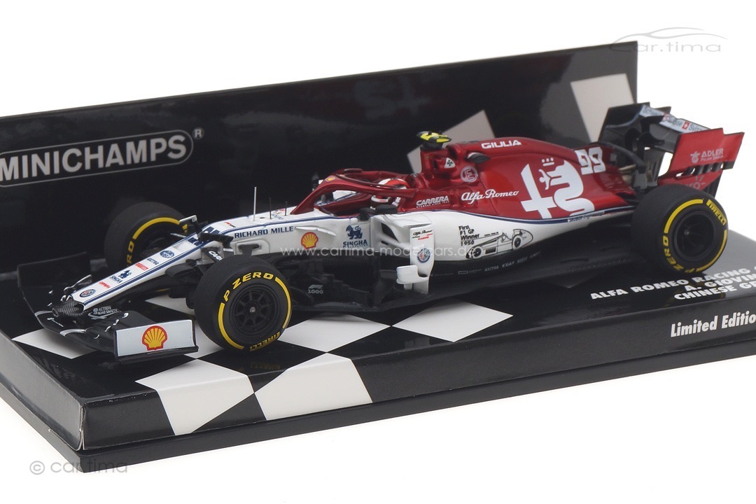 Alfa Romeo Racing C38 Chinese GP 2019 Antonio Giovinazzi Minichamps 1:43 417190399