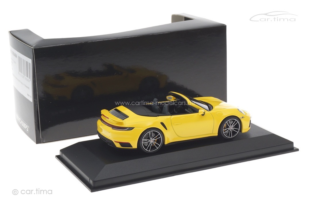 Porsche 911 (992) Turbo S Cabriolet Racinggelb Minichamps 1:43 410069484