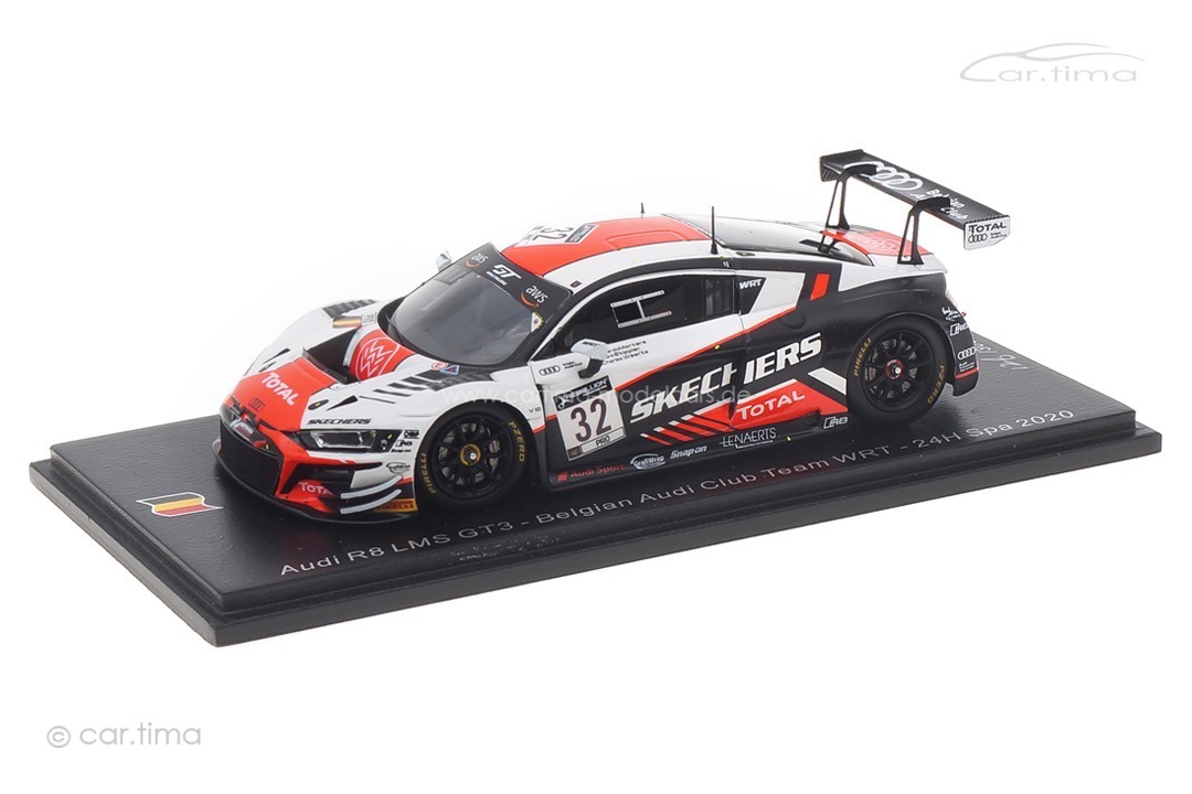 Audi R8 LMS GT3 24h Spa 2020 Mortara/Stippler/Weerts Spark 1:43 SB412 Audi R8 LMS GT3 24h Spa 2020 Mortara/Stippler/Weerts Spark 1:43 SB412