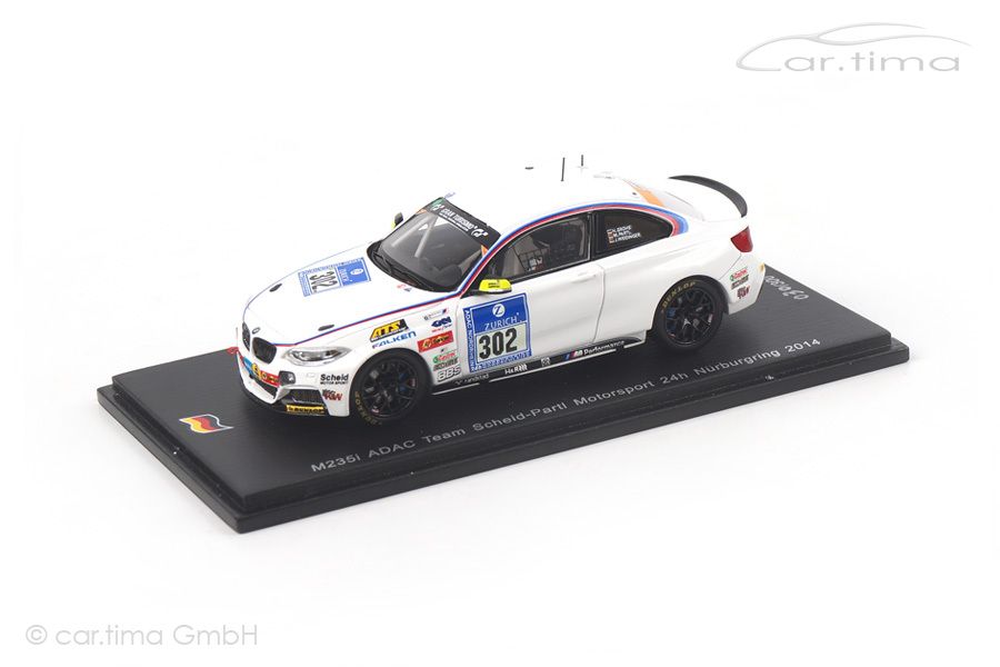 BMW M235i 24h Nürburgring 2014 Grohs/Partl/Weidinger Spark 1:43 SG166