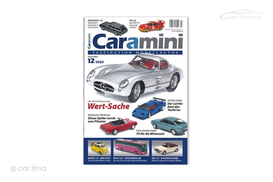 Zeitschrift/Magazine Caramini Faszination Modellautos 12/2022 Expromo Verlag CAR-12-2022