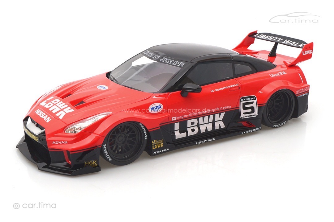 NISSAN 35GT-RR LB-Silhouette Works GT Ver.1 rot/schwarz TopSpeed 1:18 TS0354 NISSAN 35GT-RR LB-Silhouette Works GT Ver.1 rot/schwarz TopSpeed 1:18 TS0354