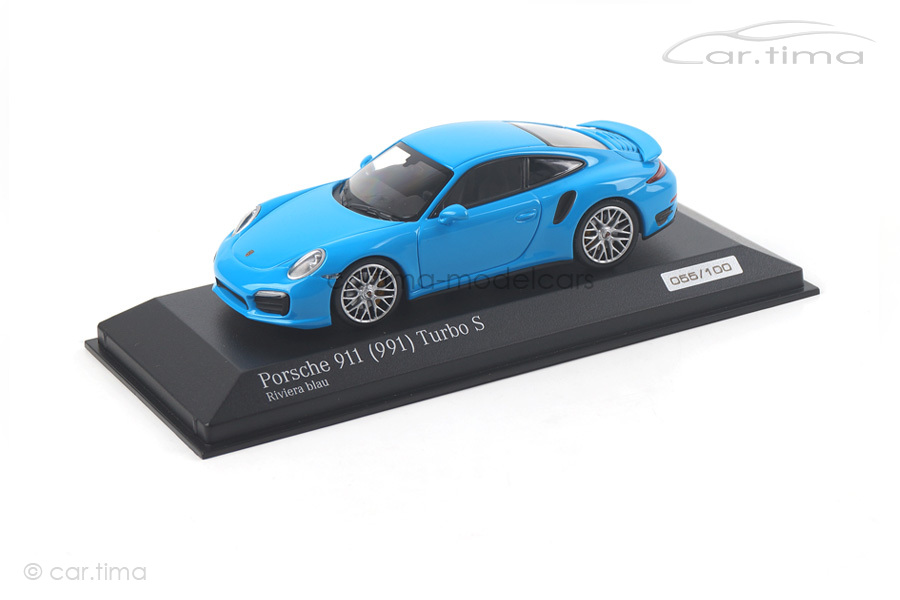 Porsche 911 (991) Turbo S Rivierablau Minichamps 1:43 CA04316063 Porsche 911 (991) Turbo S Rivierablau Minichamps 1:43 CA04316063